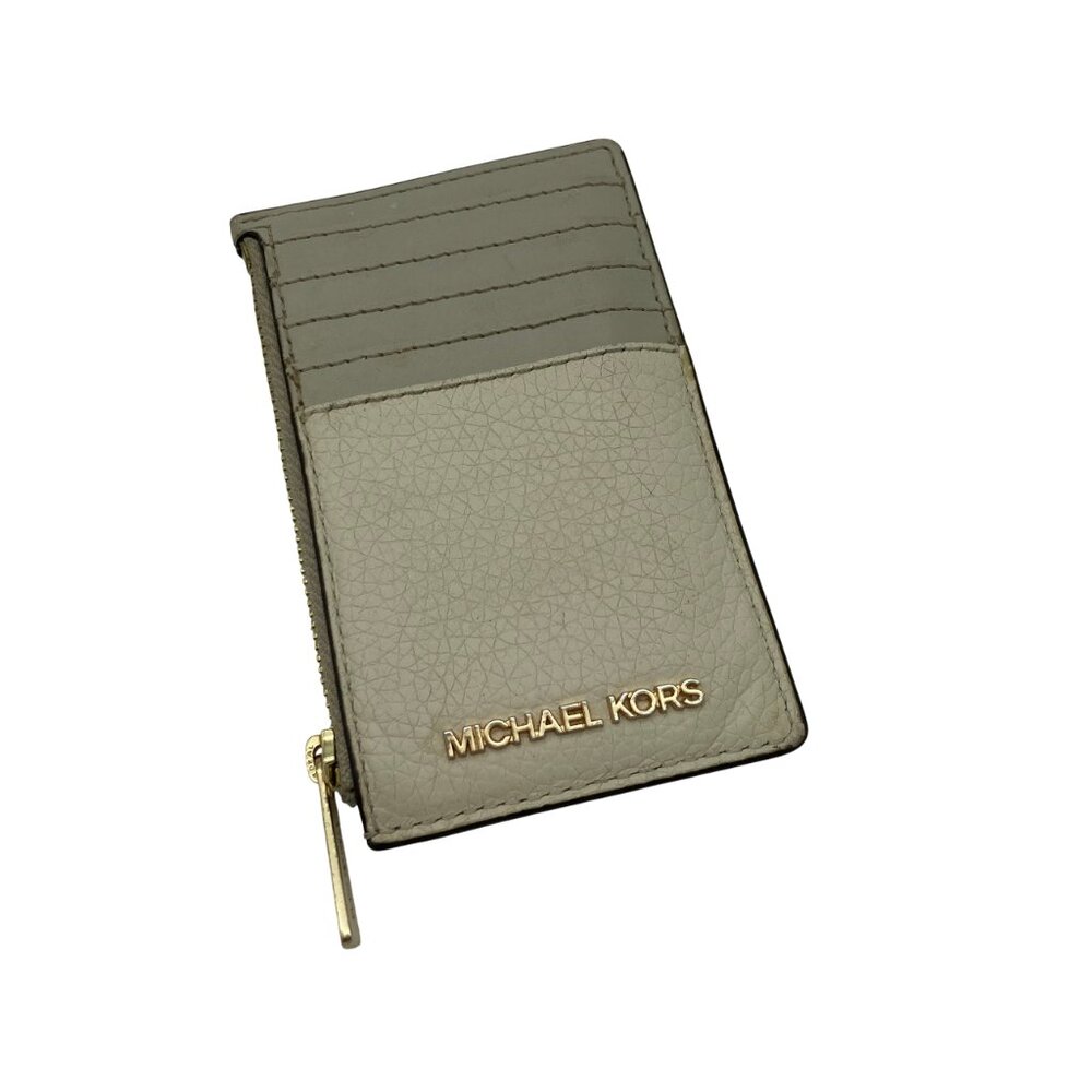 Michael Kors Pebbled Leather Card Holder Wallet
